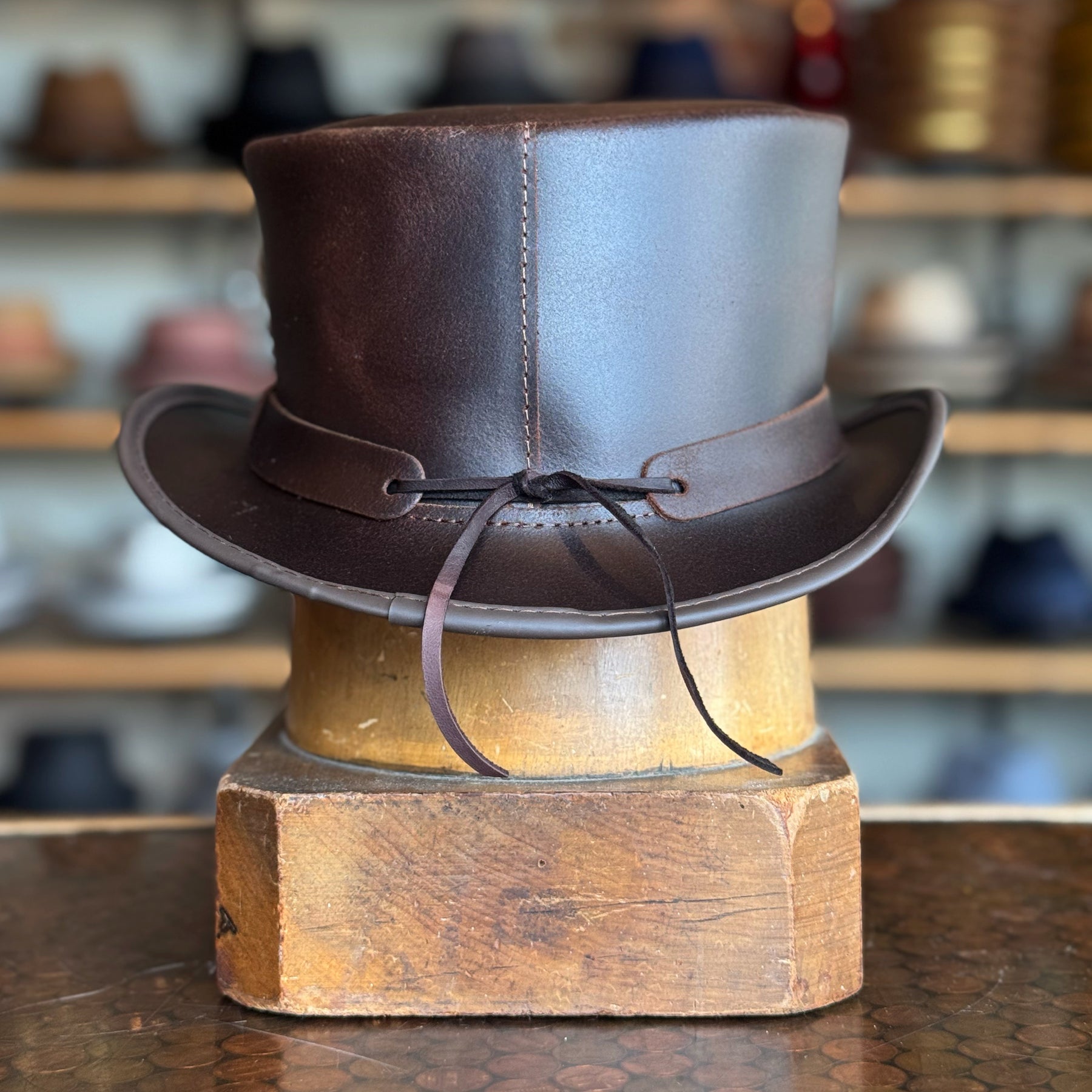 Marlow Leather Top Hat