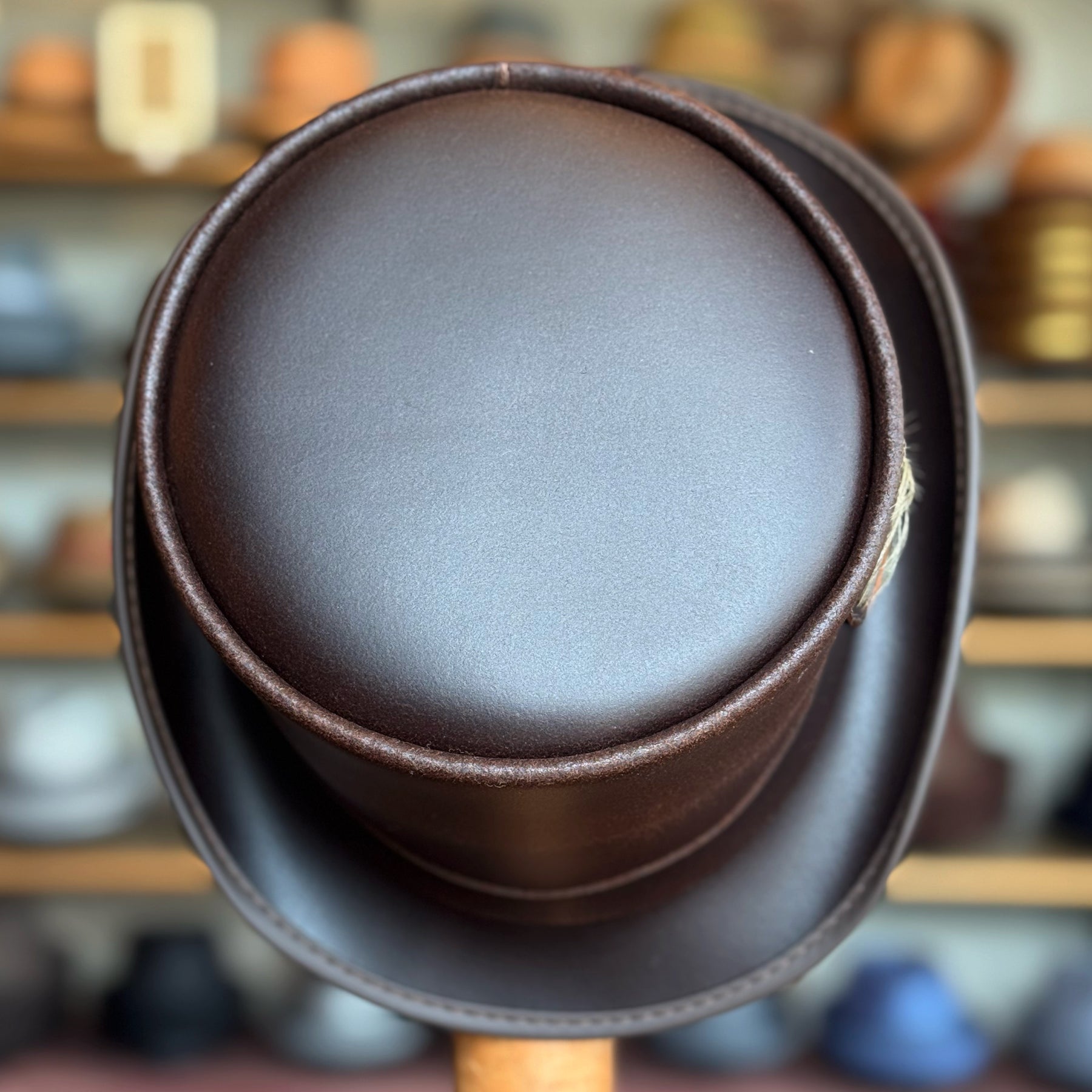 Marlow Leather Top Hat