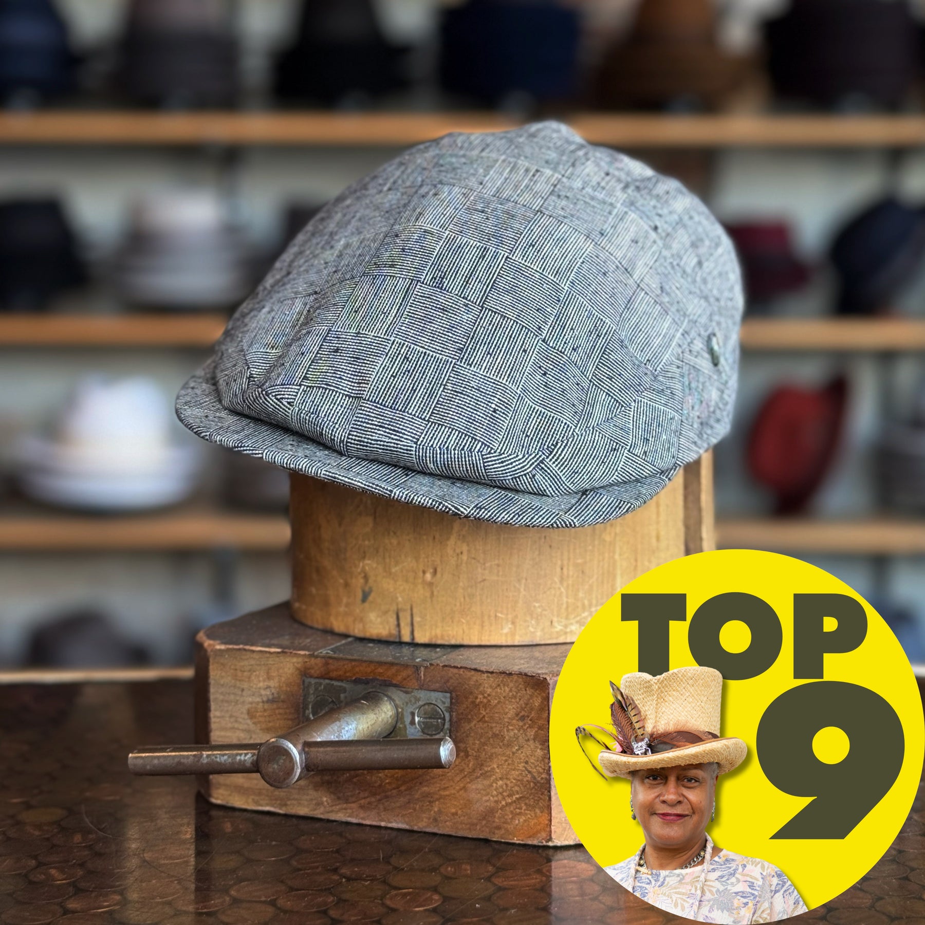 Monochrome Vintage Flat Cap