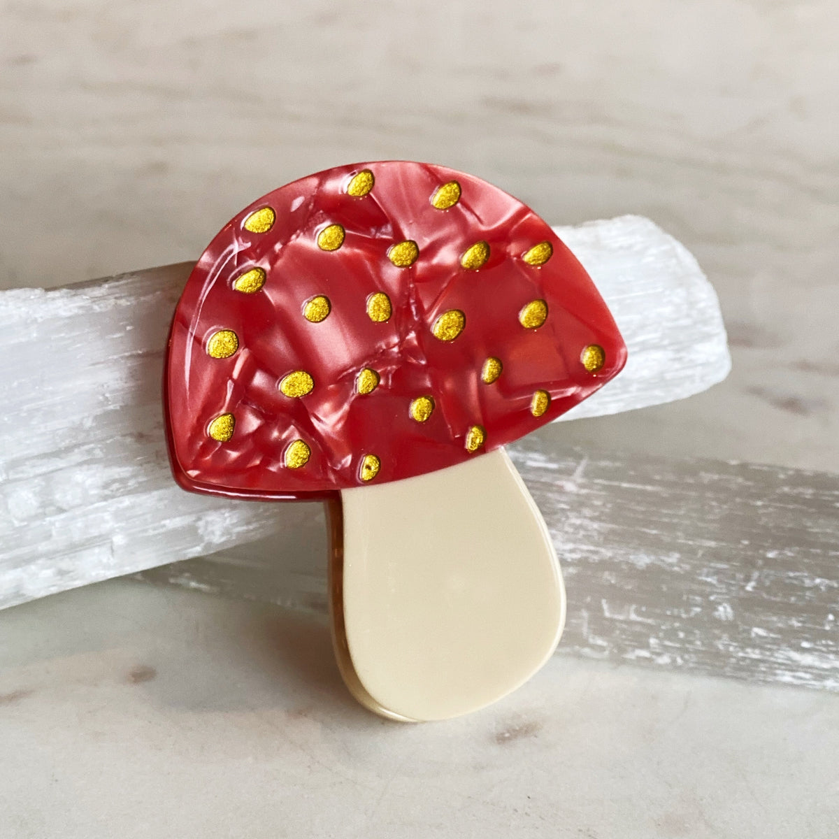 Mushroom Hair Clip