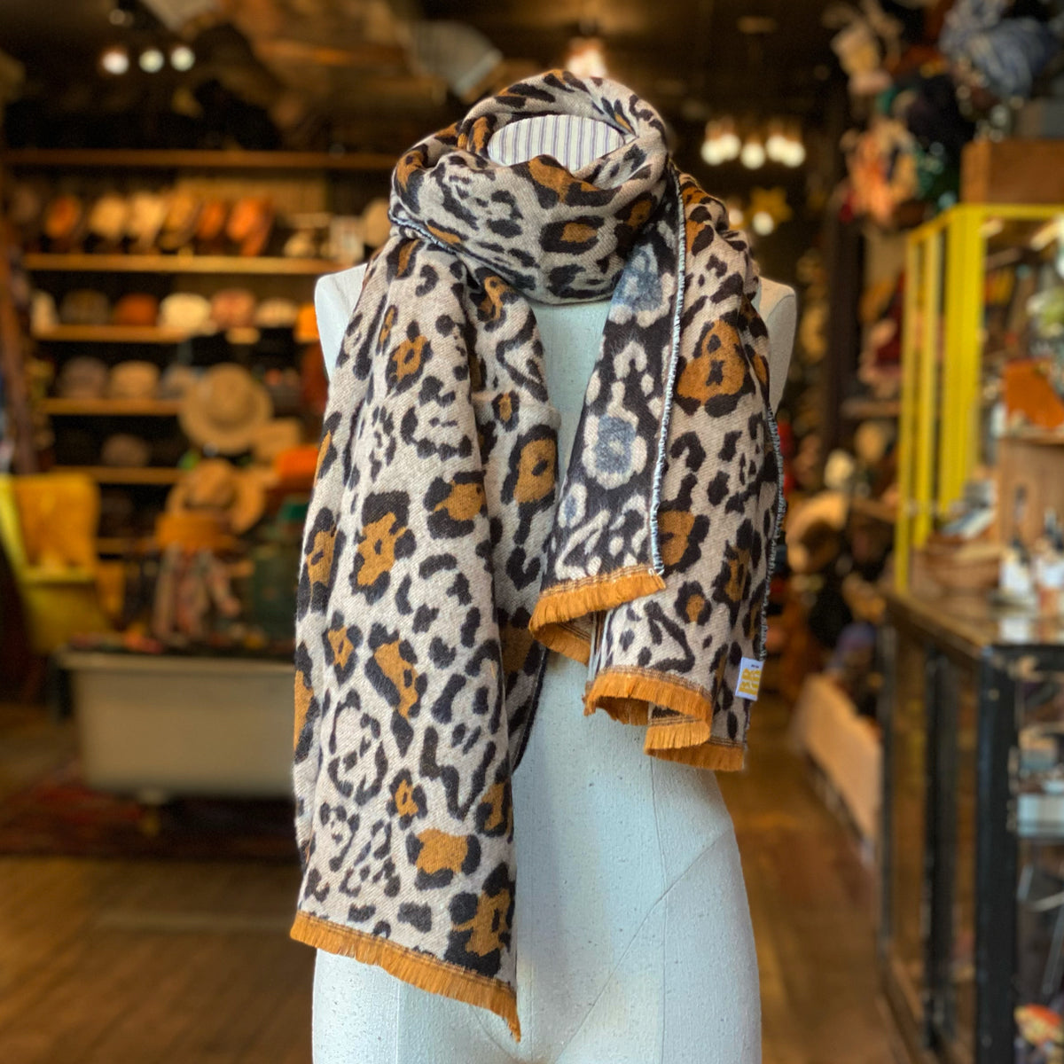 Oversized Leopard Scarf