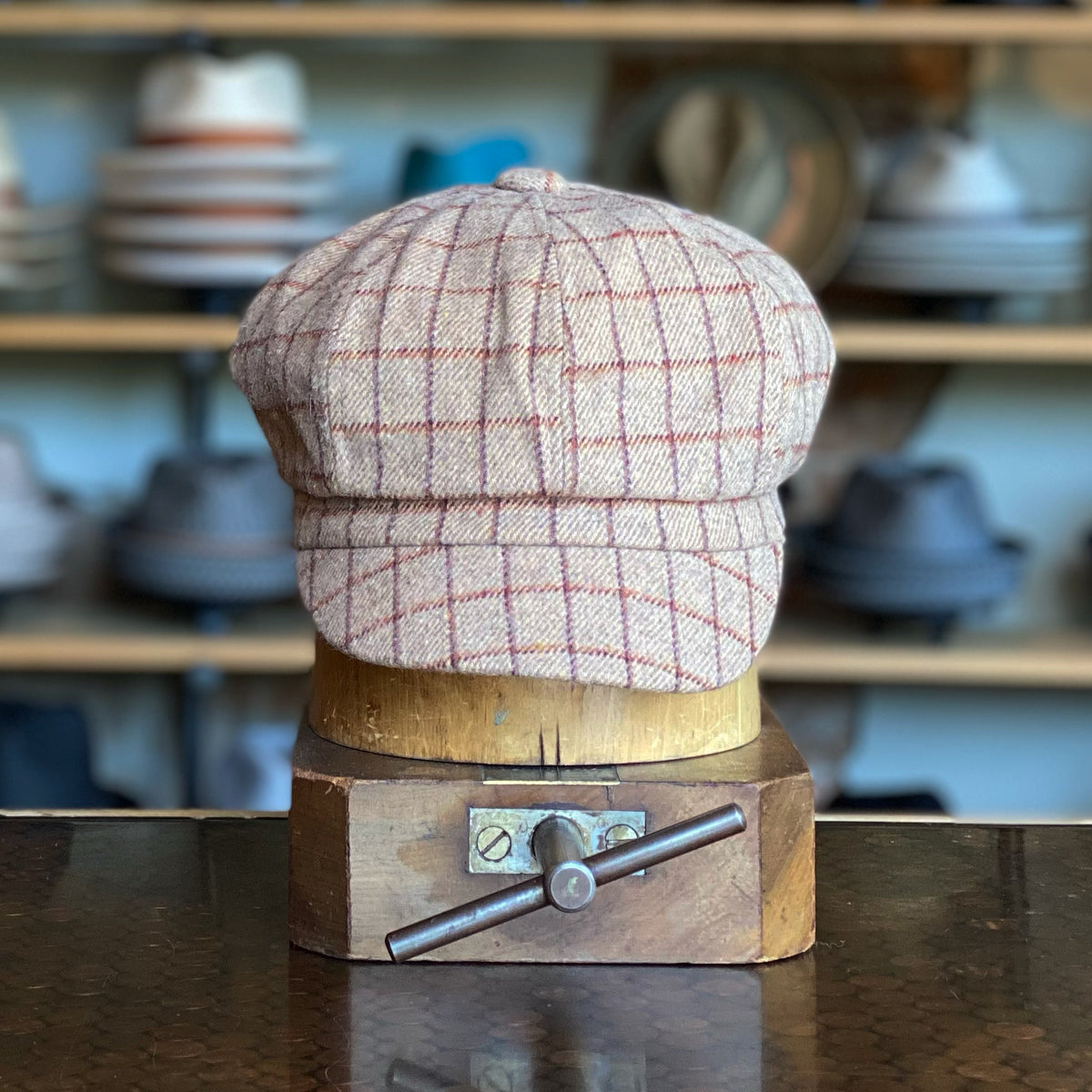 Plaid Bakerboy Cap
