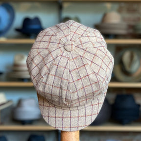 Plaid Bakerboy Cap