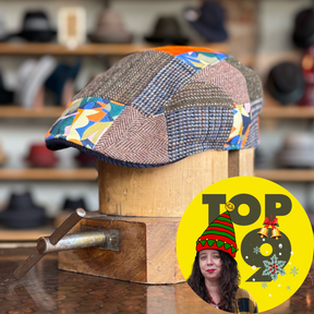 Playful Patchwork Flat Cap
