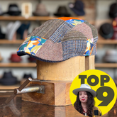 Playful Patchwork Flat Cap