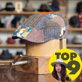 Playful Patchwork Flat Cap