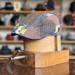 Playful Patchwork Flat Cap