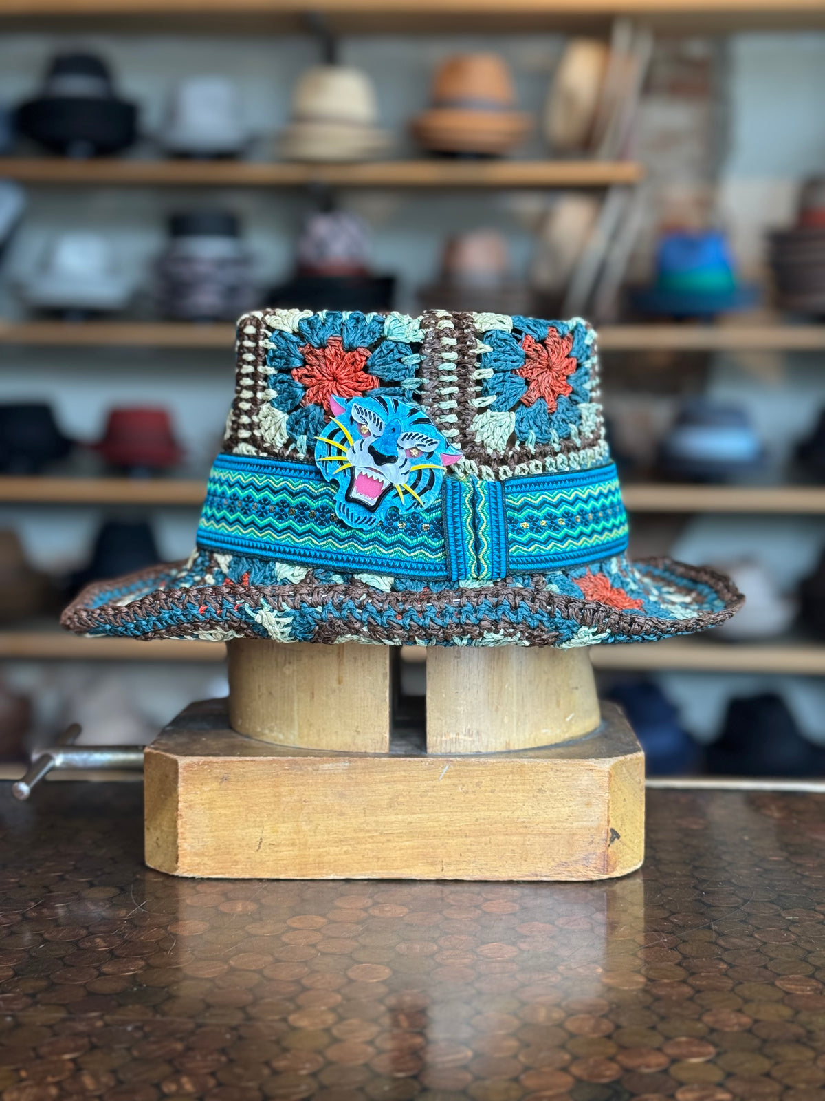 Pooh-Bah Granny Square Top Hat