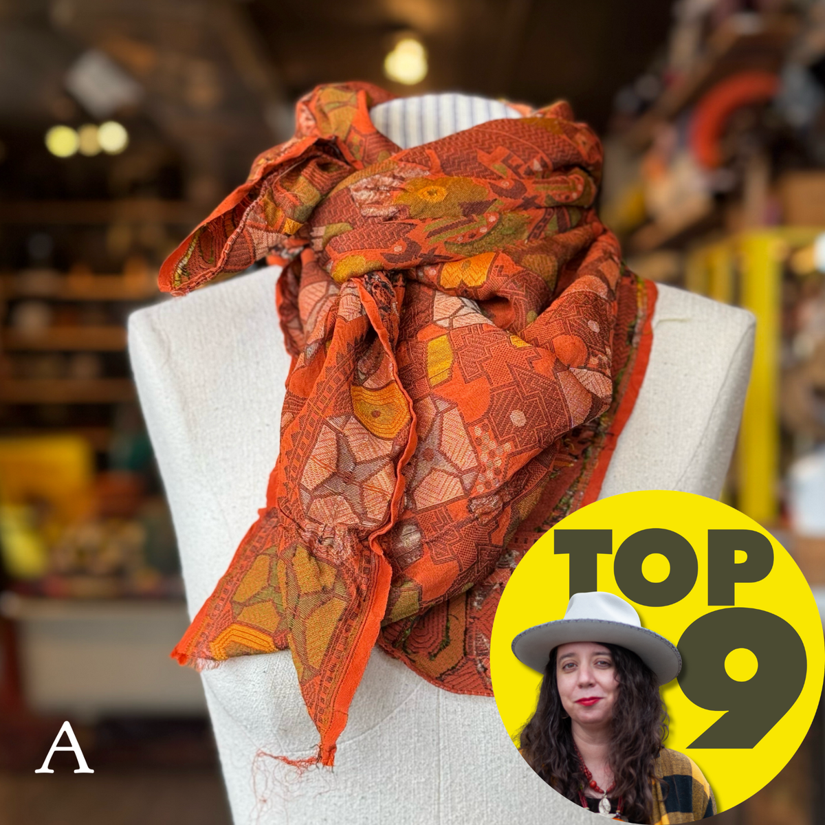 Psychedelic Geometry Sari Fragment