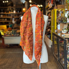 Psychedelic Geometry Sari Fragment