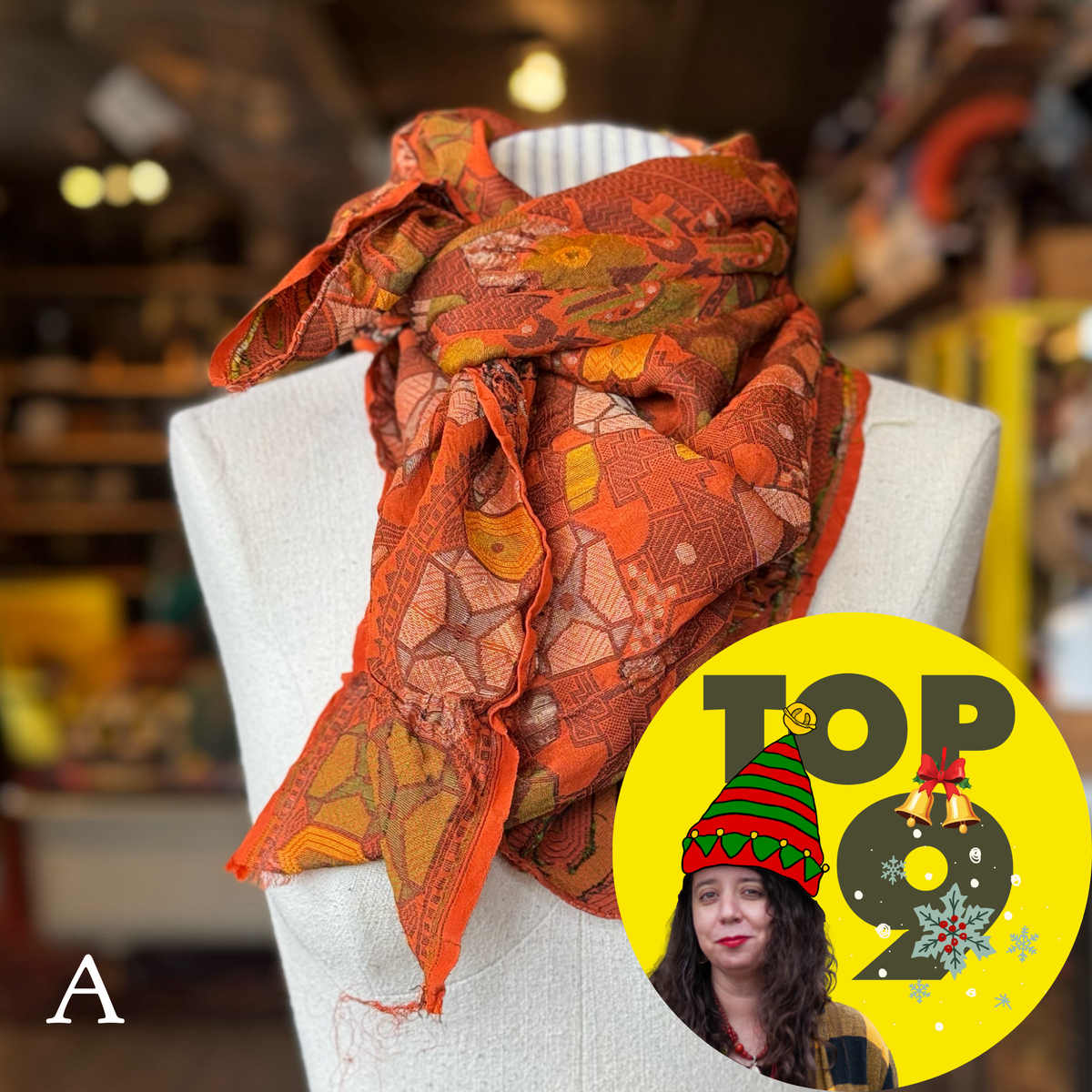 Psychedelic Geometry Sari Fragment