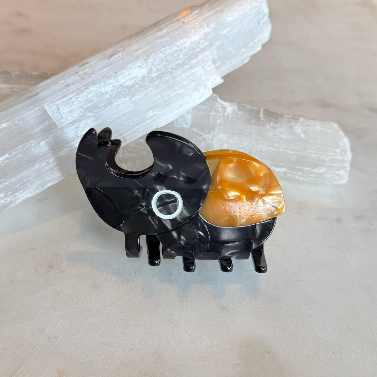 Rhino Beetle Hair Clip