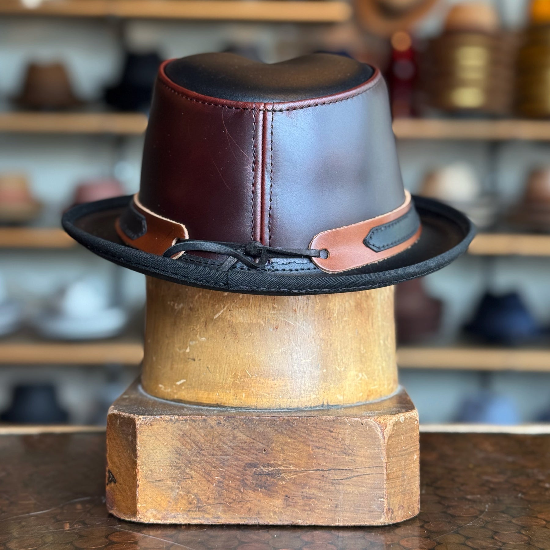 Rocky Leather Fedora