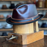 Rocky Leather Fedora
