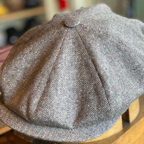 Silk Herringbone Newsboy