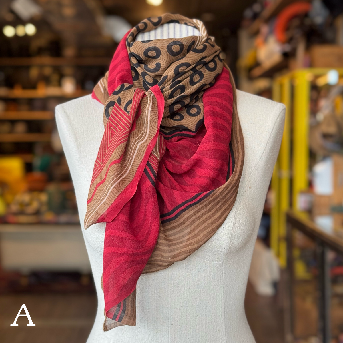 Silk Leopard Sari Fragment