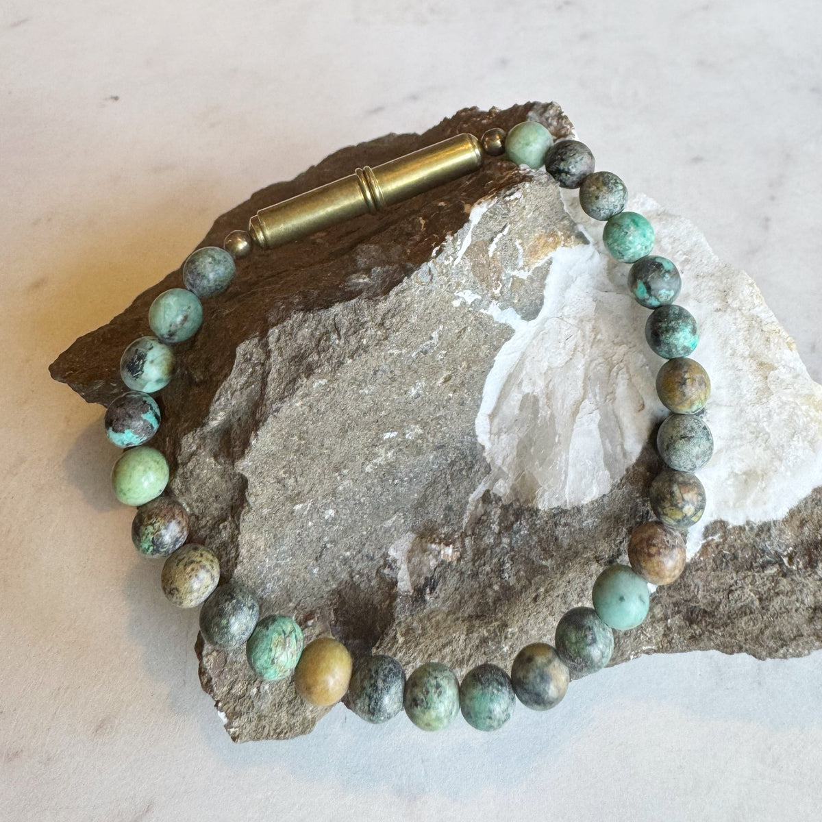 African Turquoise Beaded Bracelet