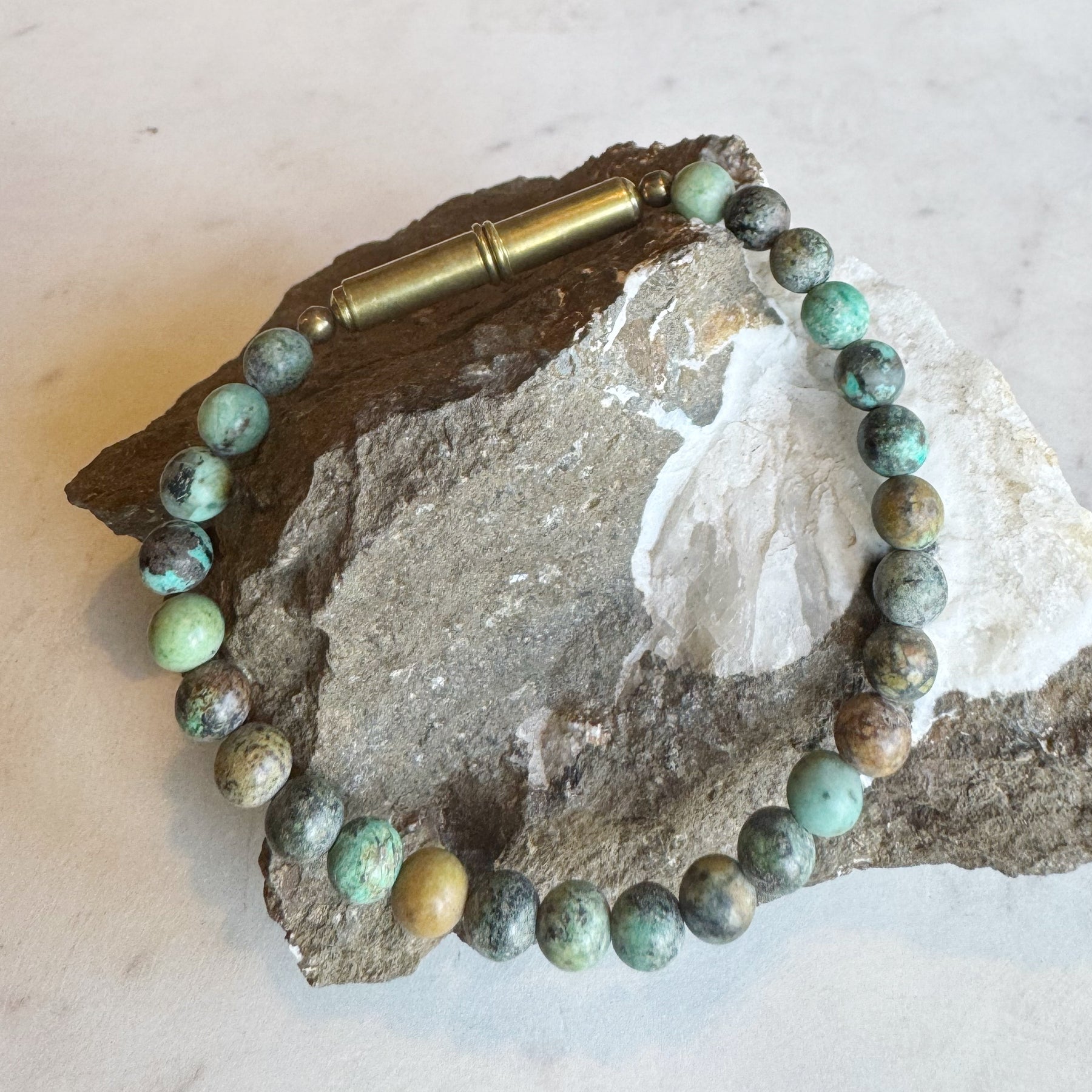 African Turquoise Beaded Bracelet