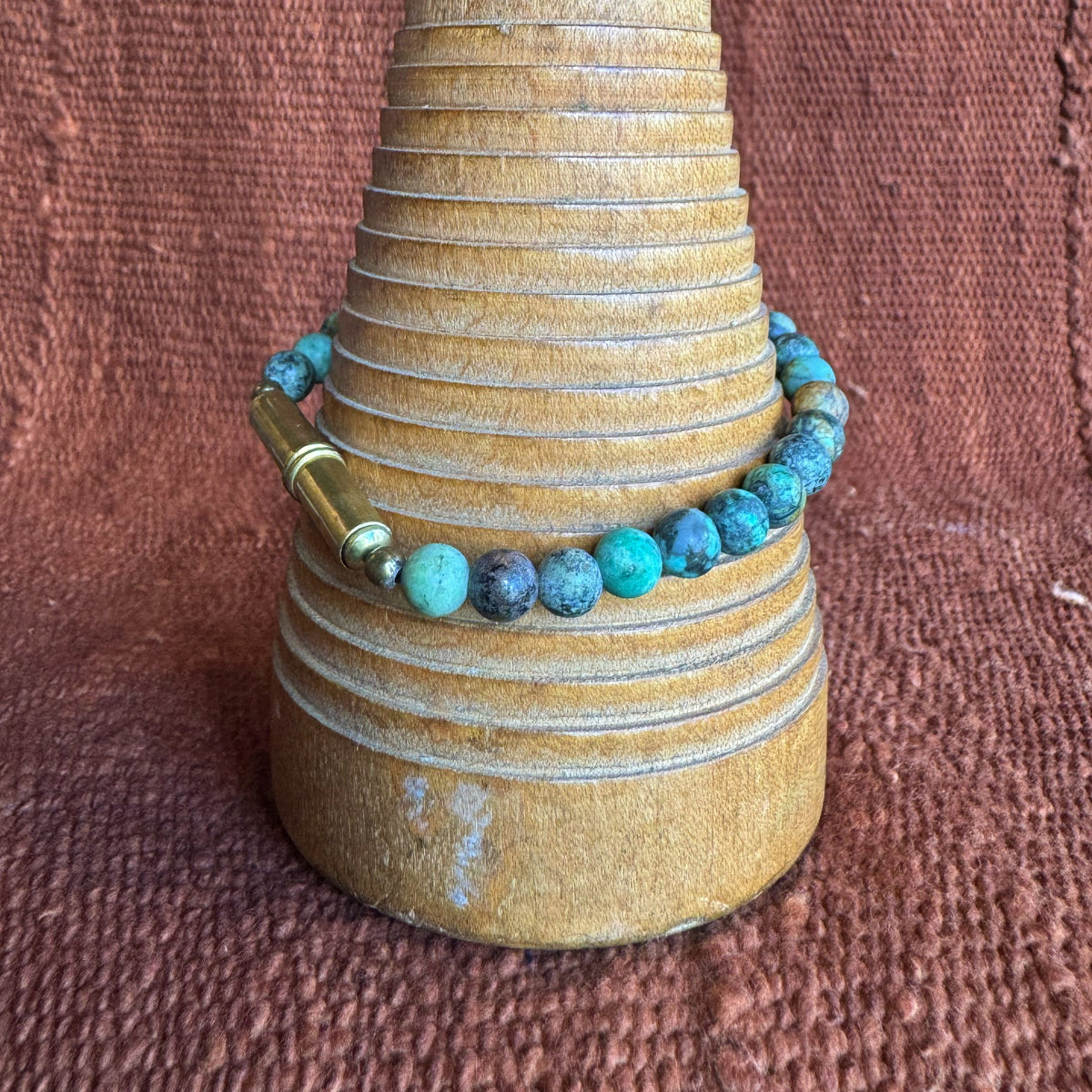 African Turquoise Beaded Bracelet
