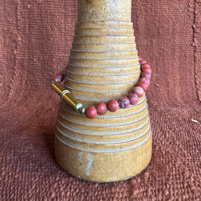 Red Jasper Beaded Bracelet