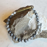Spiderweb Jasper Beaded Bracelet