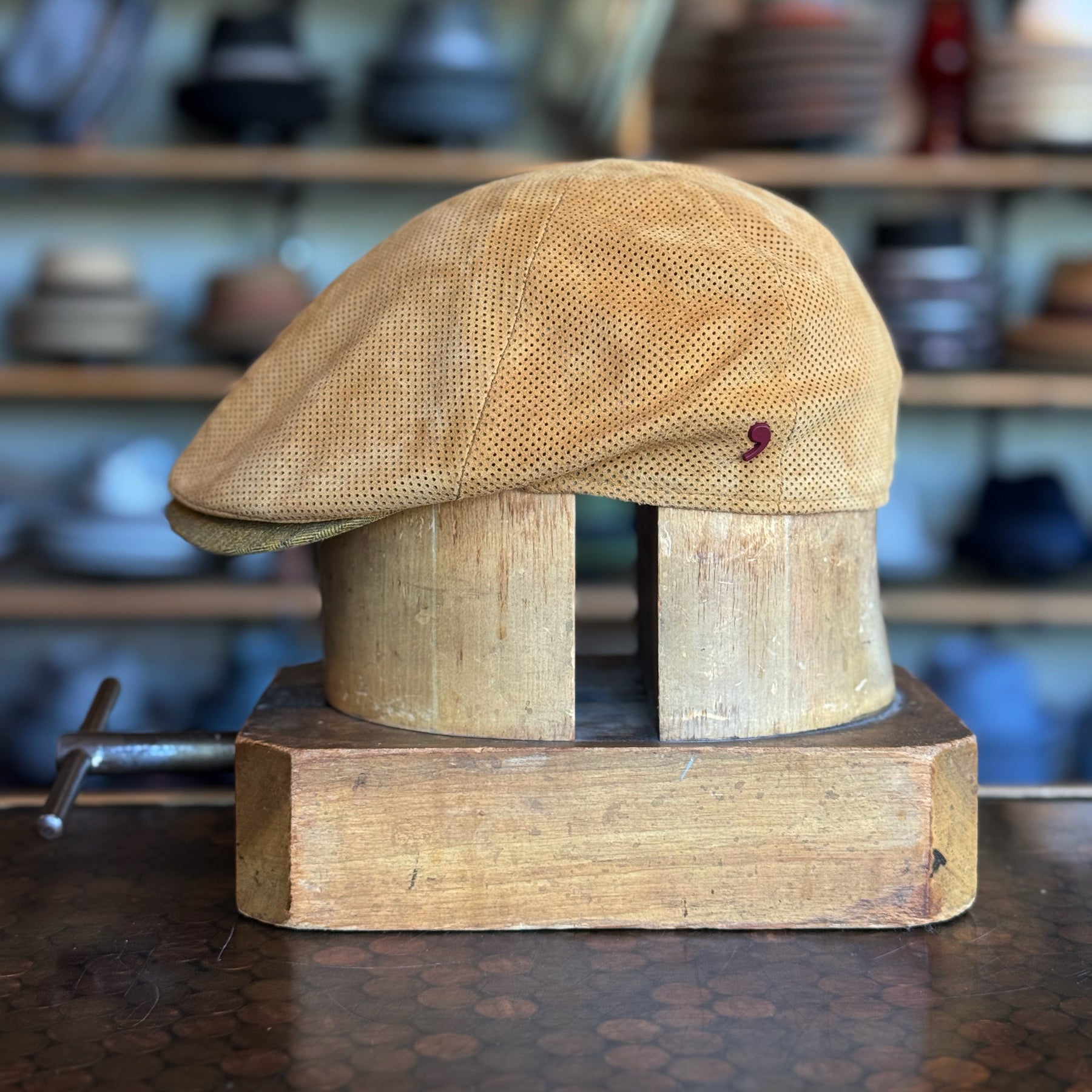 Summer Suede 6-Panel Slim Fit Newsboy - Perforated Breathable Cap