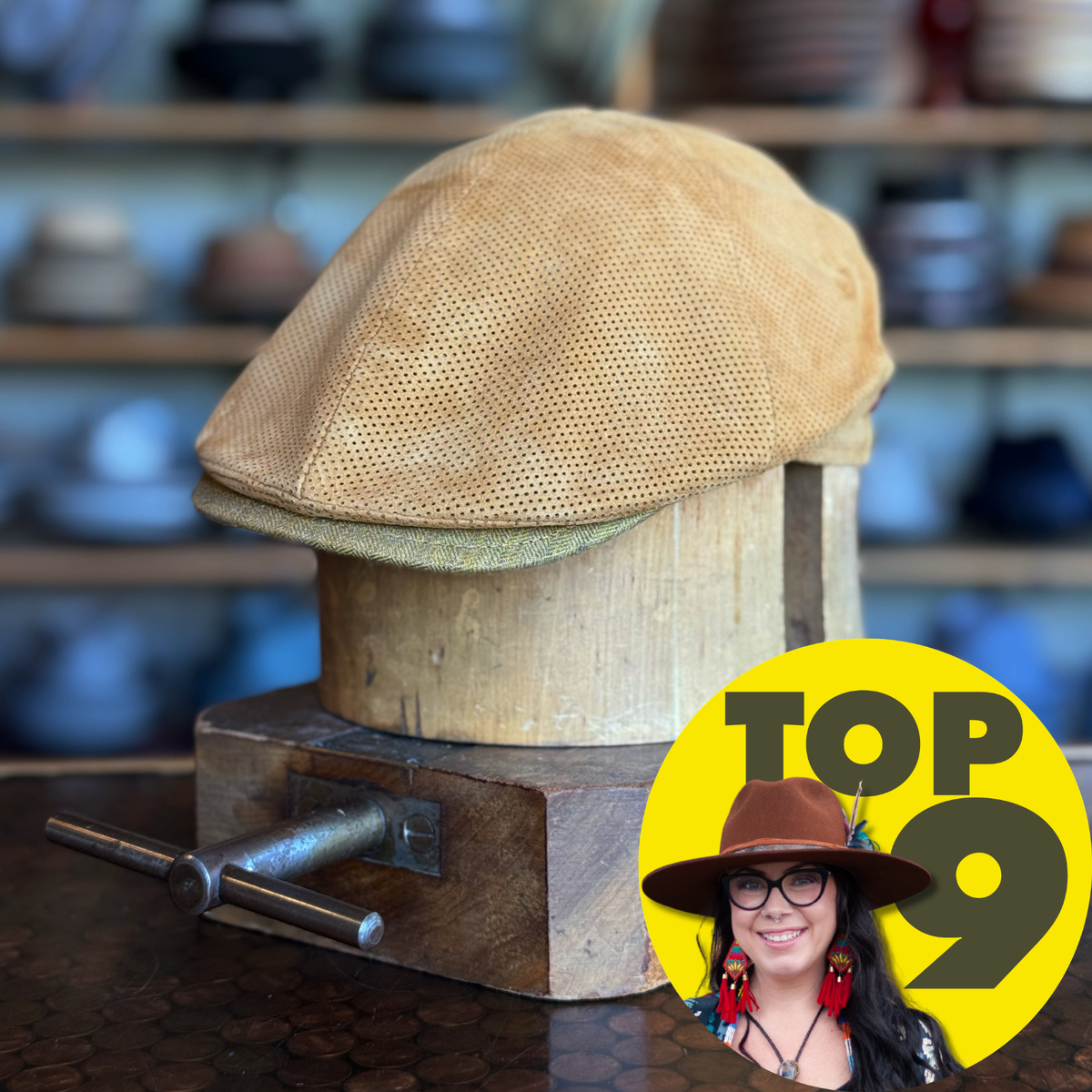 Summer Suede 6-Panel Slim Fit Newsboy - Perforated Breathable Cap