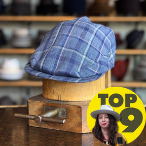 Tonal Plaid Vintage Flat Cap