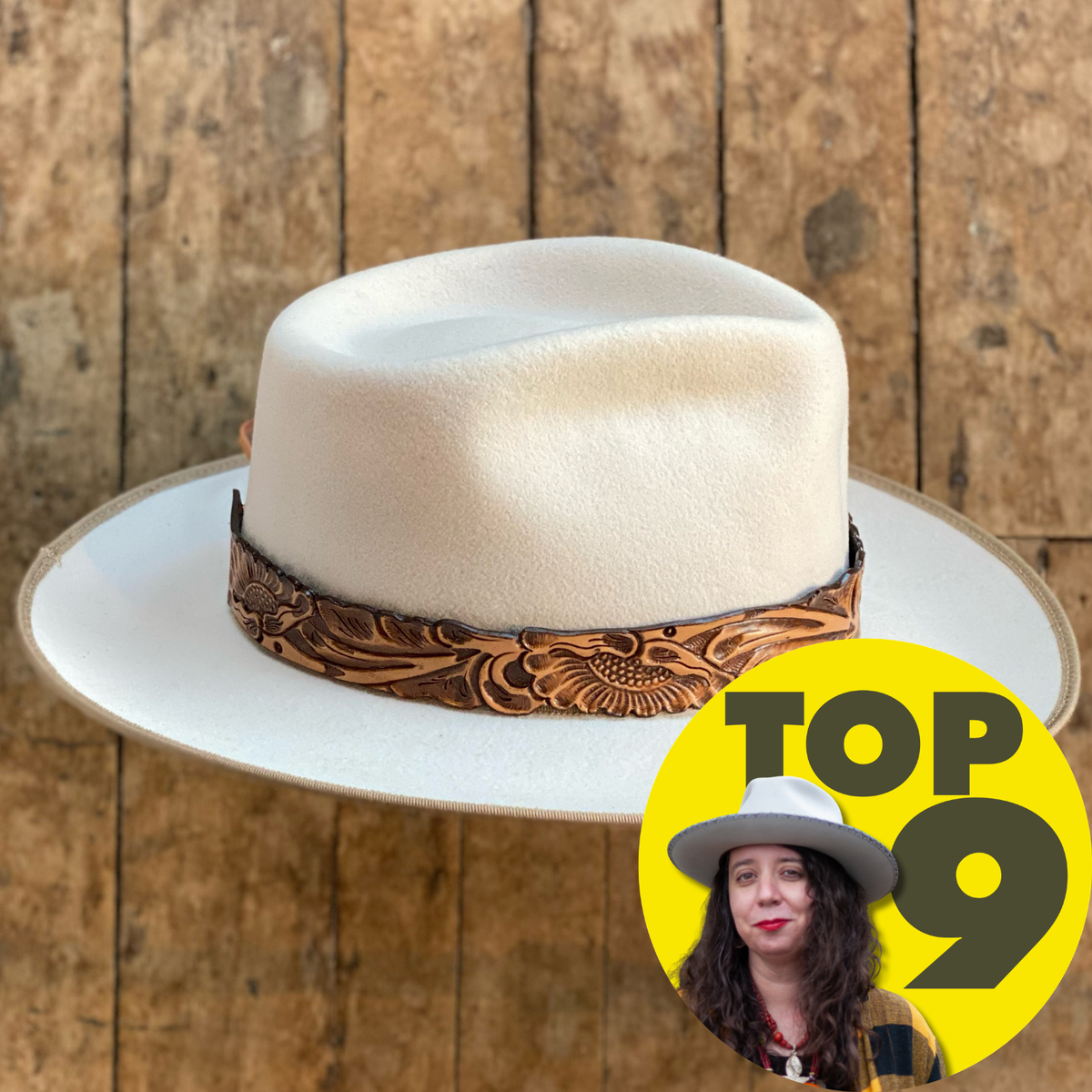 Tooled Leather Hat Band