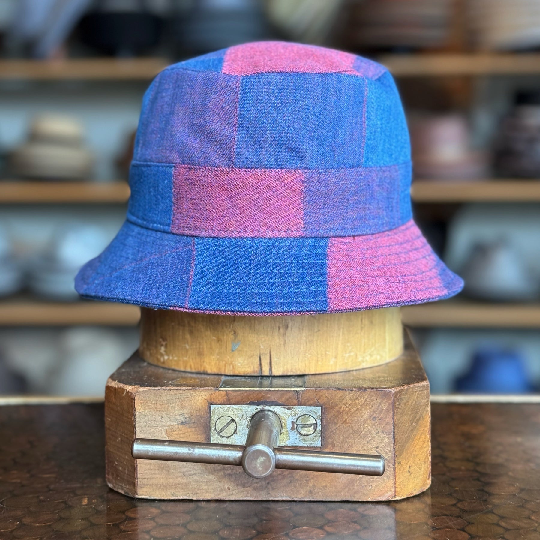 Tricolor Cotton Bucket Hat