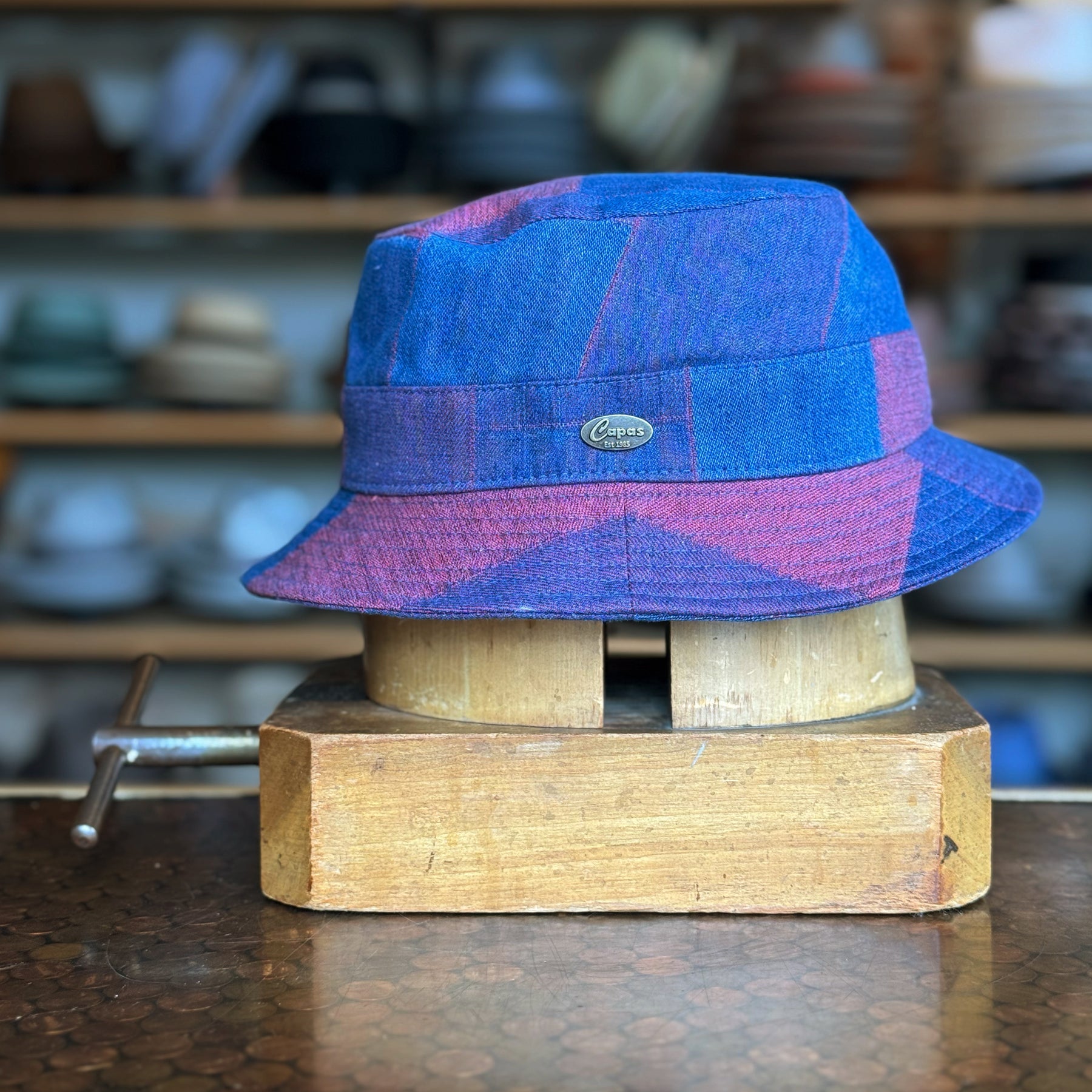 Tricolor Cotton Bucket Hat