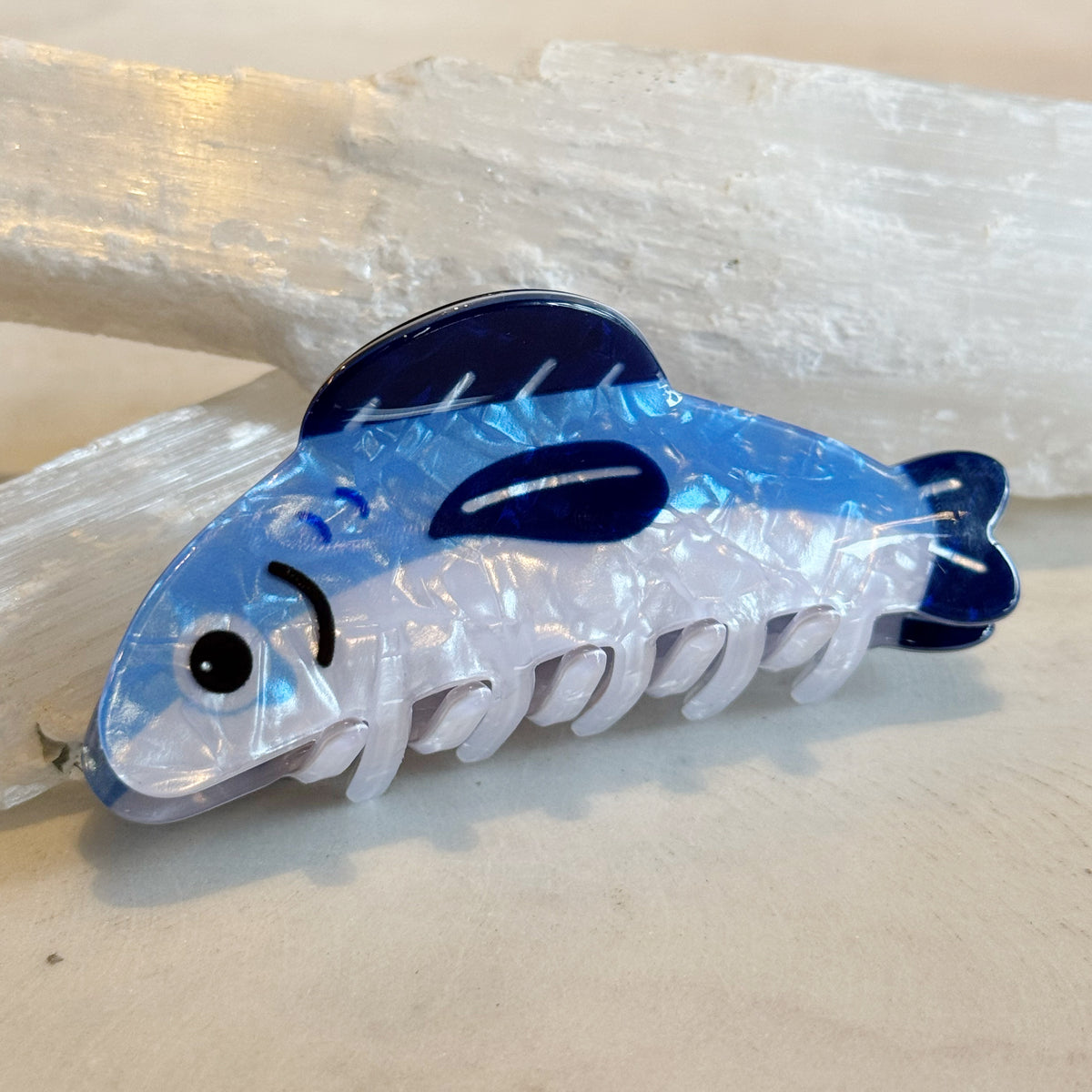 Blue Fish Hair Clip