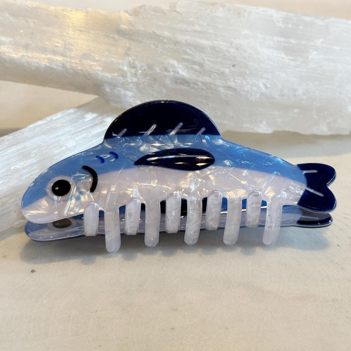 Blue Fish Hair Clip