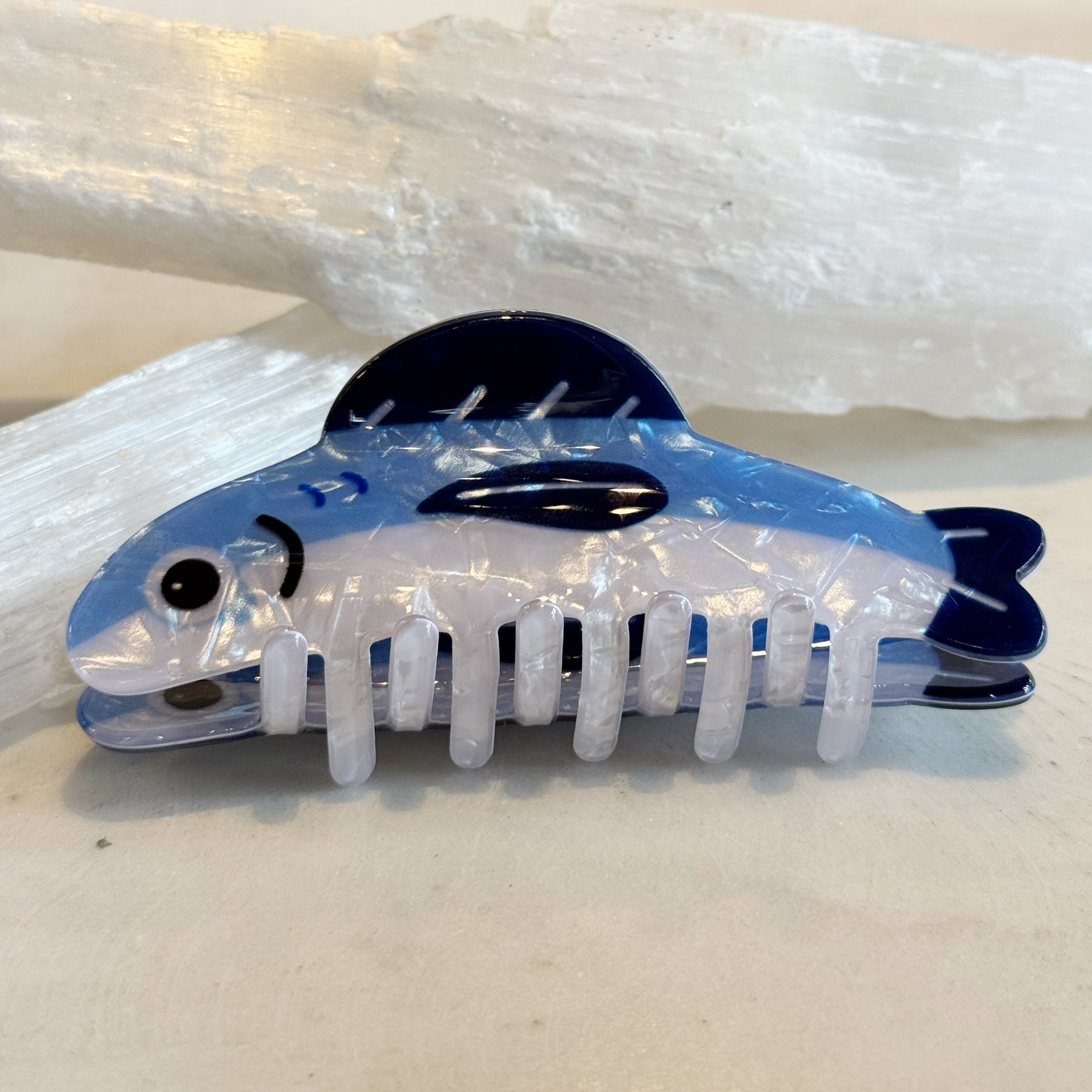 Blue Fish Hair Clip