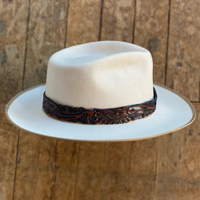 Tooled Leather Hat Band