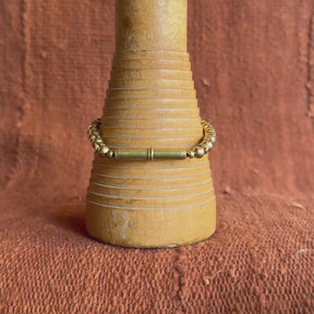 Brass Beaded Bracelet