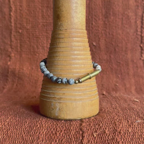 Spiderweb Jasper Beaded Bracelet