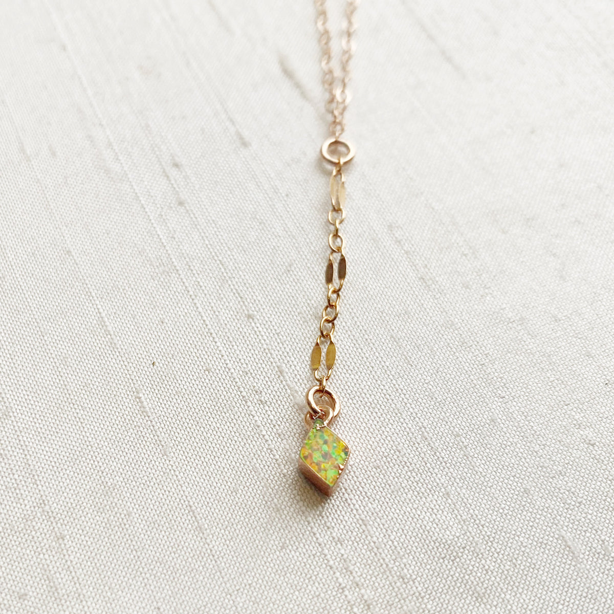 Opal Lariate Necklace