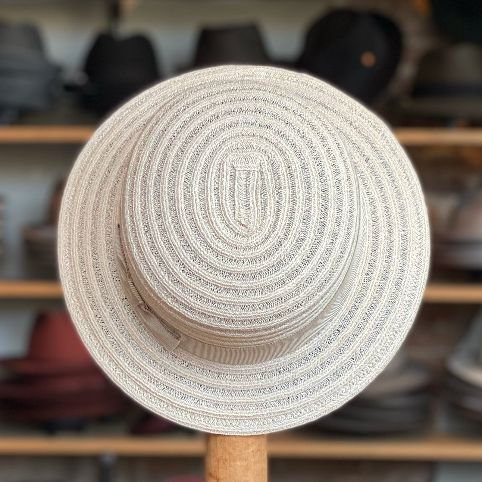 Vintage Women Wide Brim Floppy Warm Wool-look/effect Hat