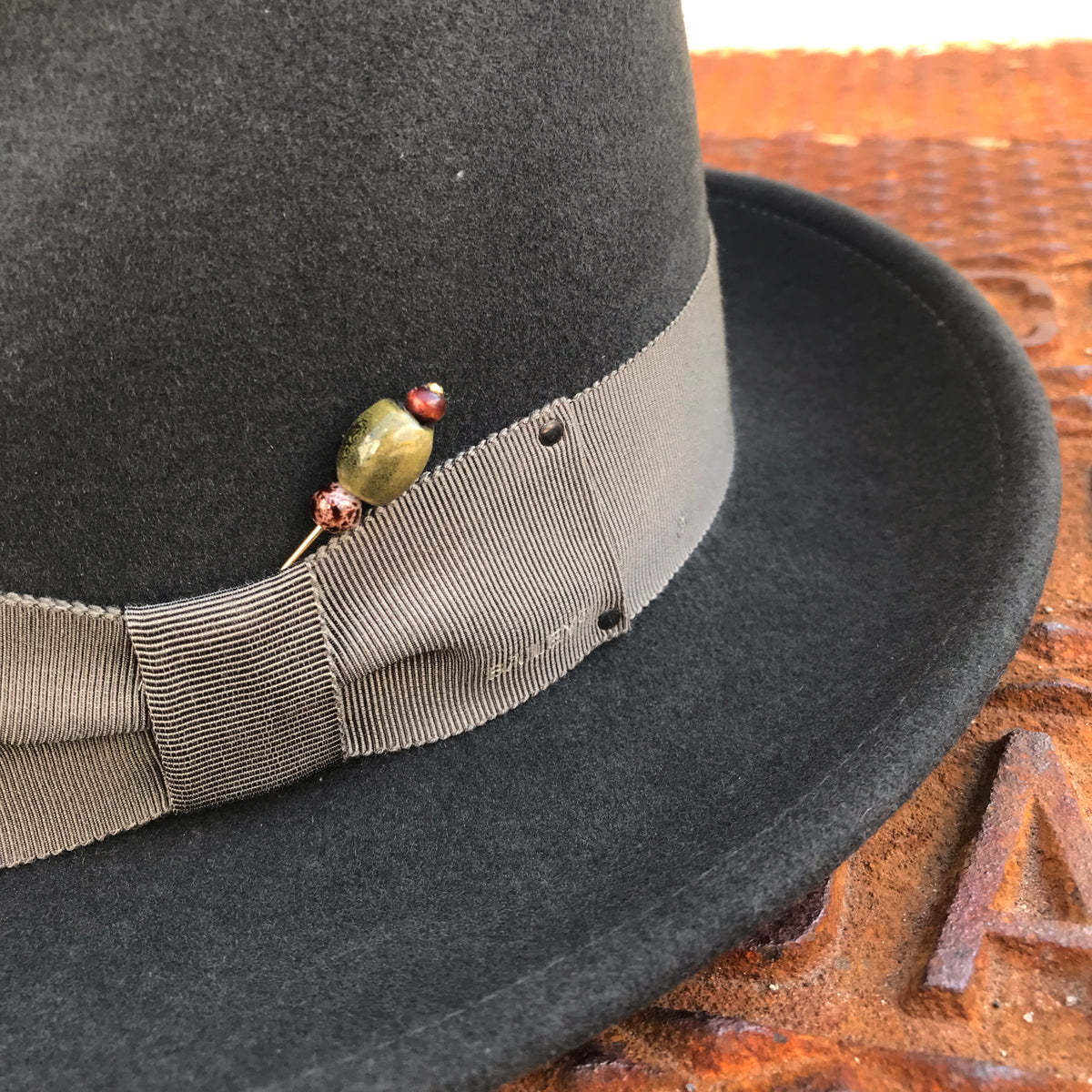 Green Olive Hat Pin