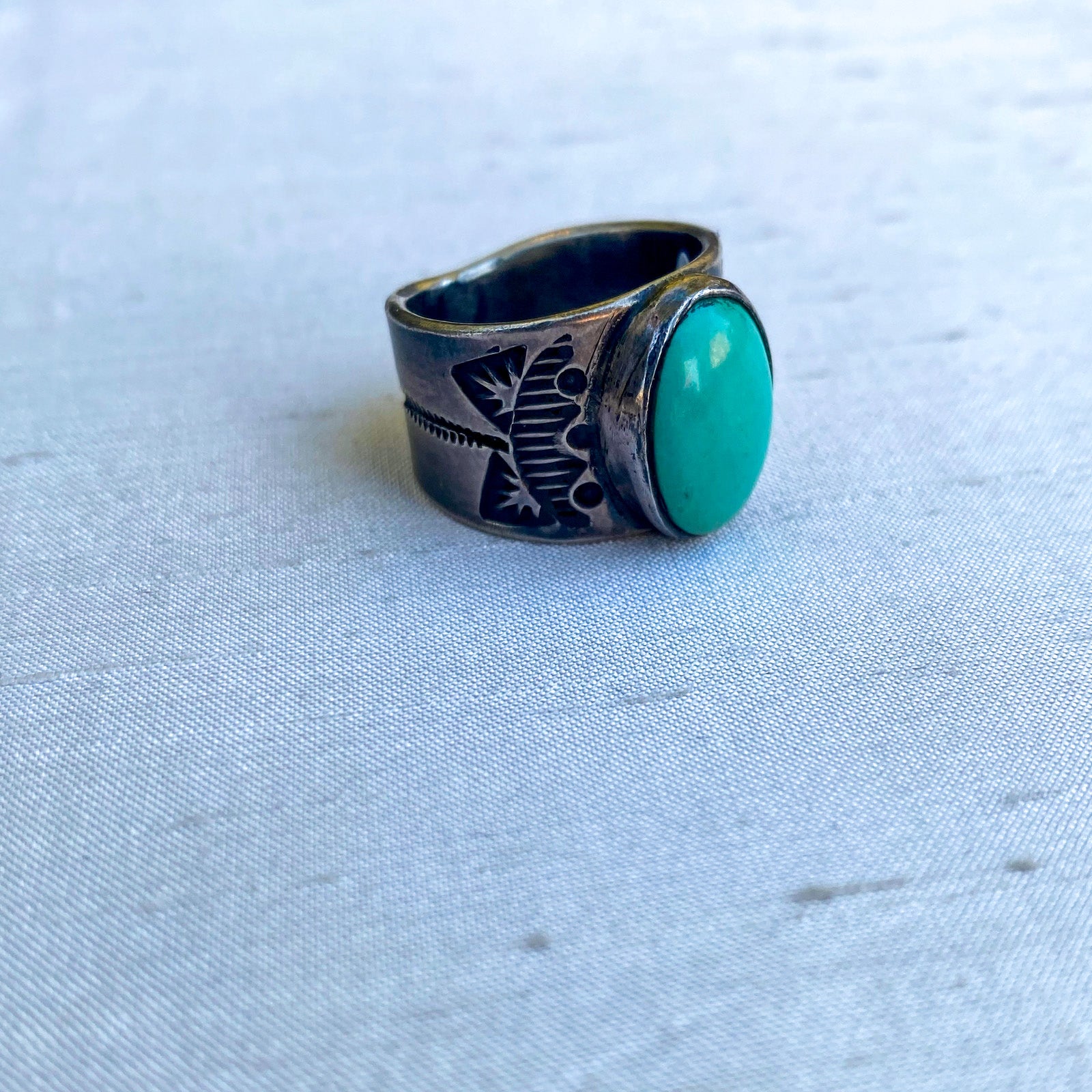 The Mini Navajo Onyx & Sterling Silver Single Stone Ring – Nizhoni Traders  LLC