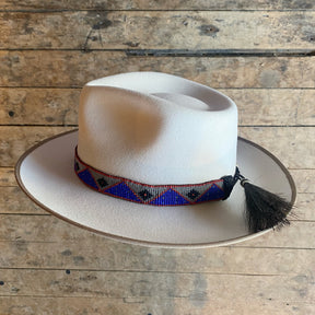 Beaded Hat Band w/ Horsehair Tassels