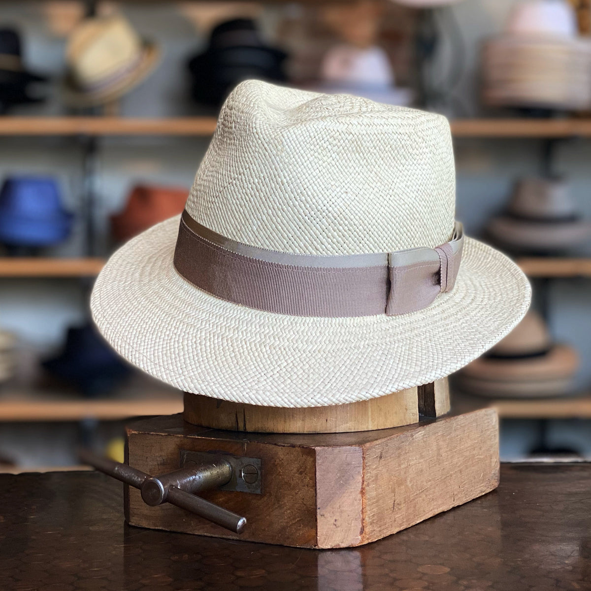 Beloved Millinery Sparkling Wide Brim Pinched Front Panama Style Fedora Hat Fedora Panama Hat | Hat Women Men | Hat for Men Women  main image 2
