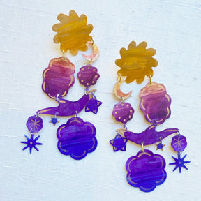 Gilded Sunset Earring