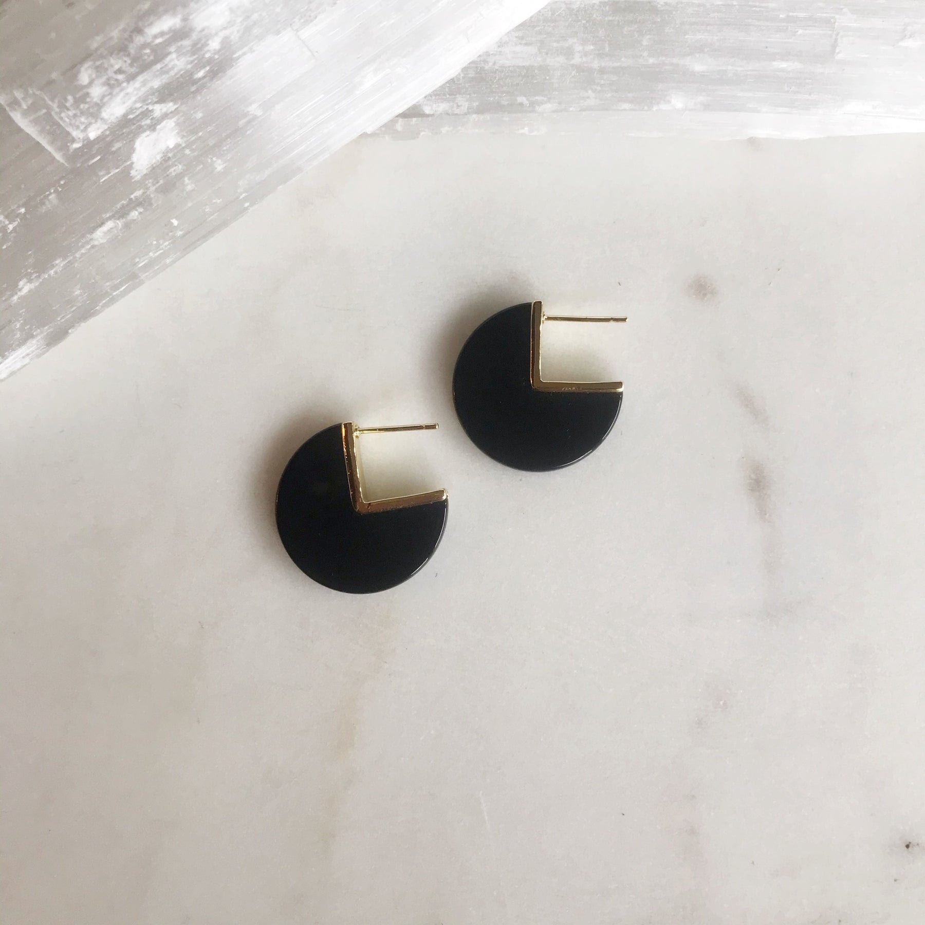 Geometric Stone Earrings