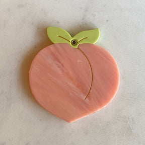 Peach Compact Mirror