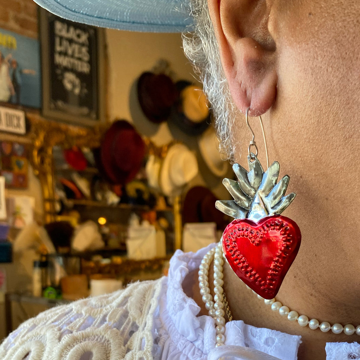 Sacred Heart Earring