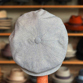Silk Herringbone Newsboy