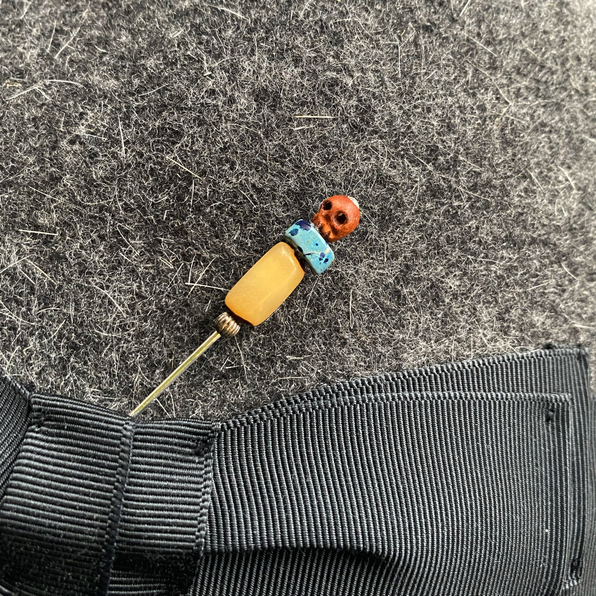 Tiny Skull Hat Pin