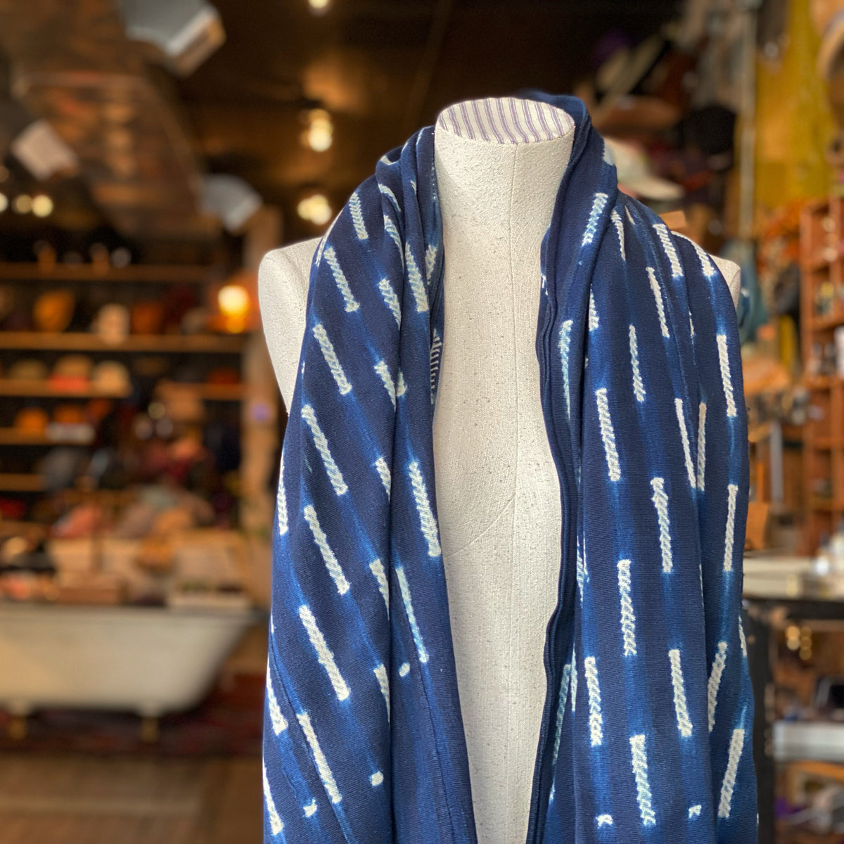 Vintage Indigo Scarf